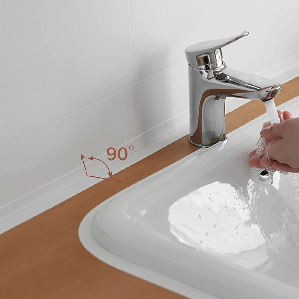 3.2M PVC Caulk Tape Self Adhesive Oil-Proof Kitchen Sink Edge Corner Wall Sticker  Bath Waterproof Toilet Sealing Strip Tape