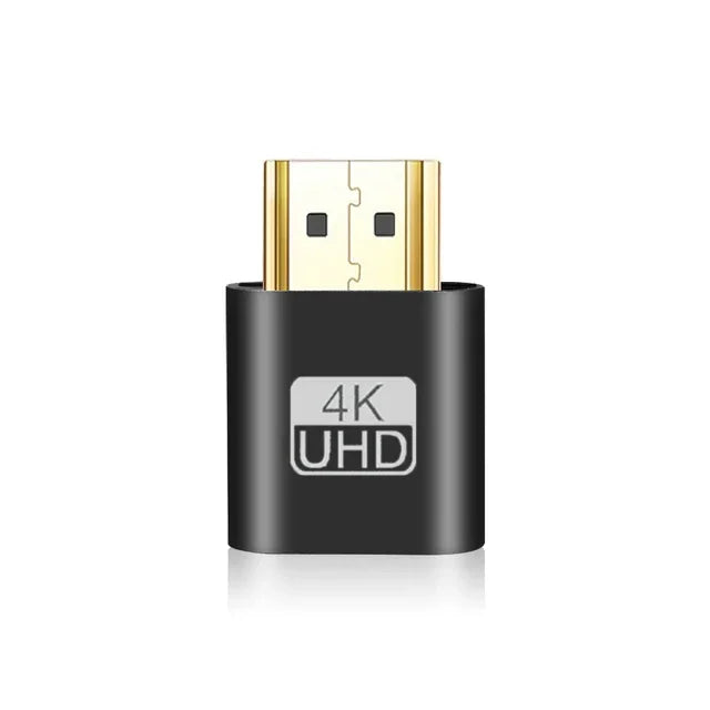 VGA Virtual Display Adapter HDMI-compatible 1.4 DDC EDID Dummy Plug Headless Ghost Display Emulator Video card Lock plate