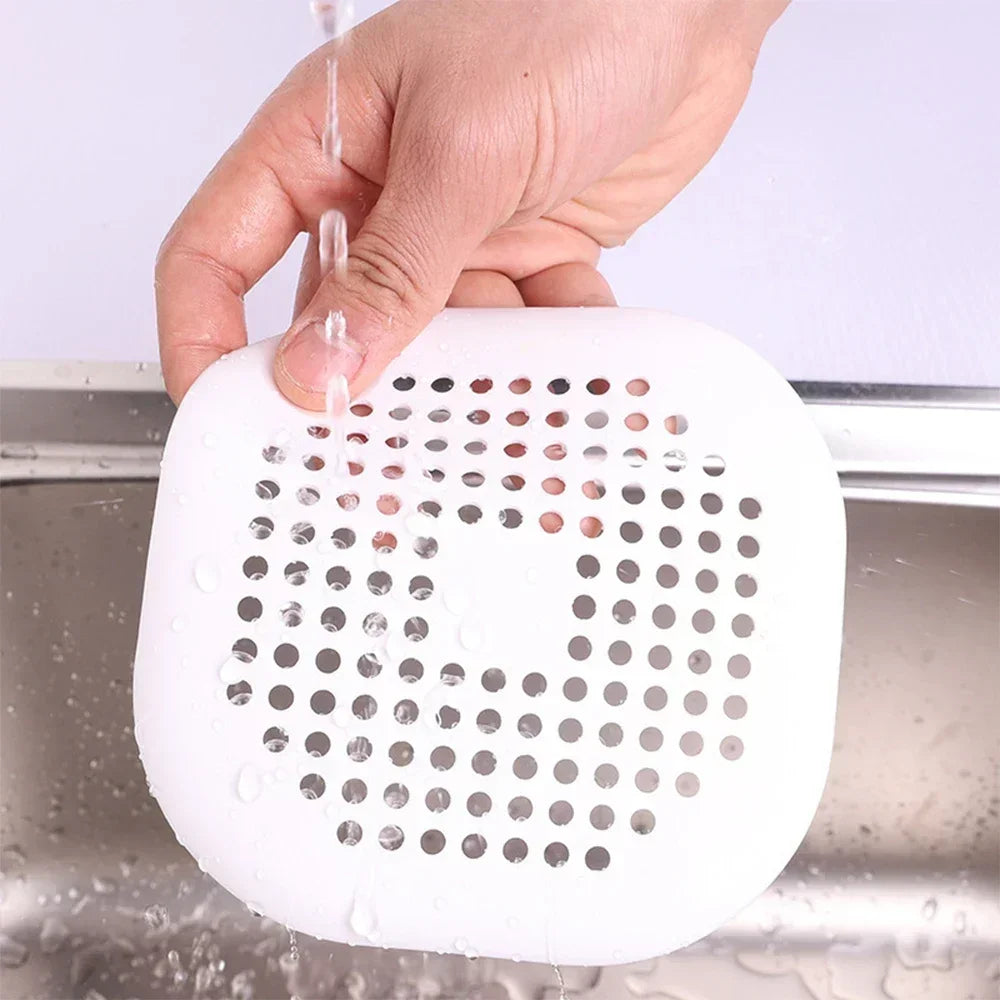 1/2/10/20PCs Shower Drain Hair Catcher Sink Strainer Drain Cover Hair Catcher Silicone Hair Filter Kitchen Bathroom Accessories