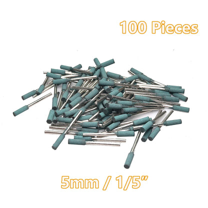 100 pcs/bag Rubber Polishing Points Jewelry Amber Woodcarving Grinding Heads Die Grinder Accessories