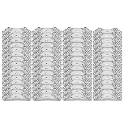 100Pc-12Pc Stainless Steel Angle Bracket Universal Furniture Right Angle Fixed Bracket Cabinet Trapezoidal Layer Board Connector