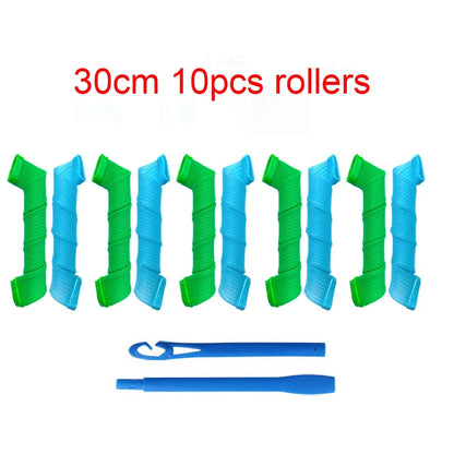 10/12/18pcs Heatless Hair Curles No Heat Hair Volume Curles Rollers Night Hair Curlers Soft Sleeping Rolller Curling Hairs Tools