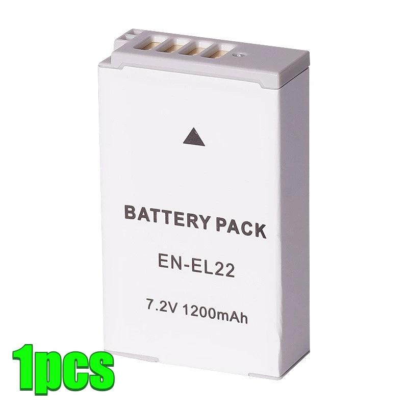 New 7.2V 1200MaH for Nikon EN-EL22 J4 1 S2 Camera Batteries
