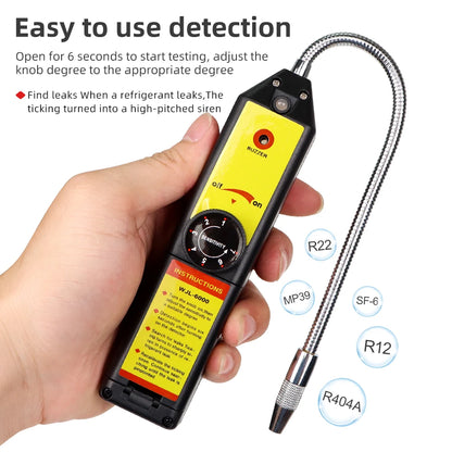 WJL-6000 Halogen Leak Detector R22a R410A R134A R4047A MP39 Gas Detector Freon Gas Analyzer Refrigerant Air Conditioning Tester
