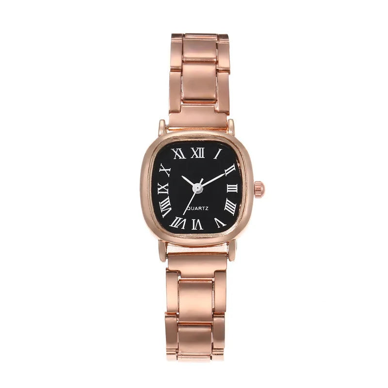 Women's Watch Light Luxury Simple Temperament Retro Small and Simple Women's Steel Belt Quartz Watch can be customized