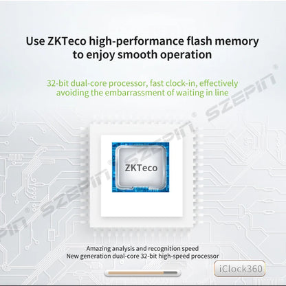 Zc01 Employee Time Attendance System Biometric Fingerprint Scanner Time Clock Machine with Wifi Access Control Product