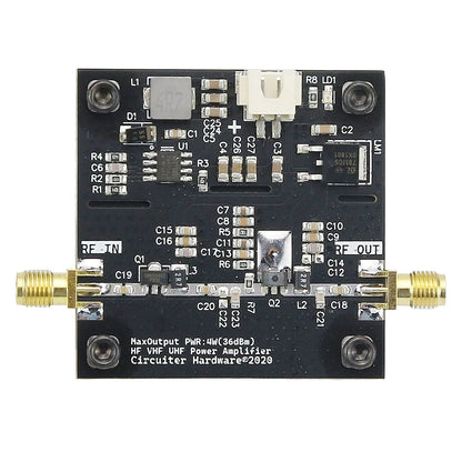 0.5-800MHz 40dB High Gain VHF UHF RF Power Amplifier HF VHF Transmitter Power Amplifier Module for Ham Radio Transmitter Systems