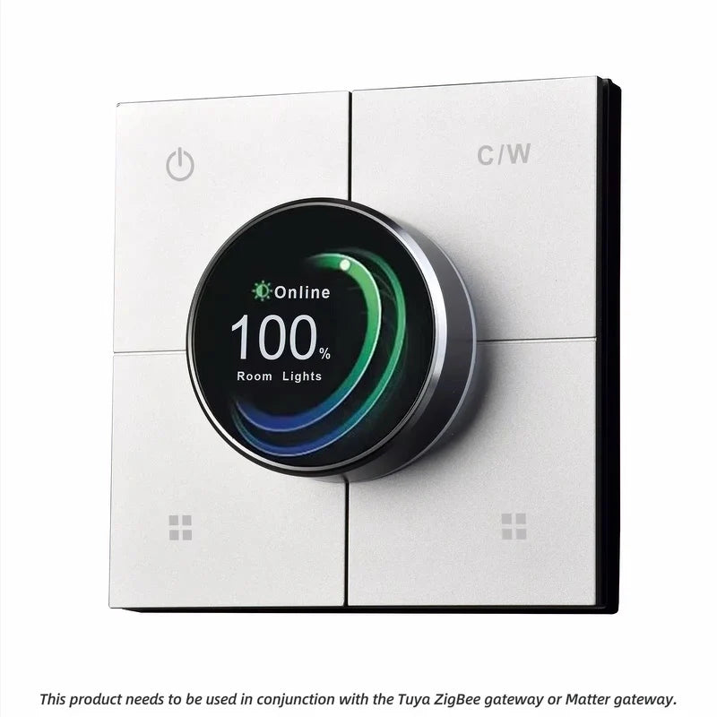[2025] X3 Tuya Smart Knob Dimming Switch, Zigbee Dual Relay Version | Timer Switch | Knob Light Dimming | Mobile Phone Control