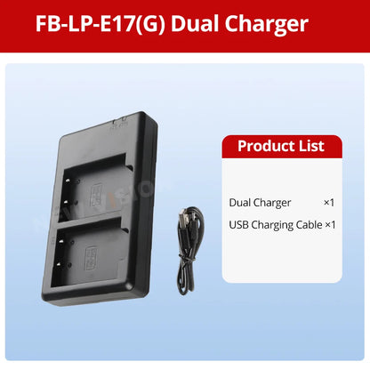 FB LP-E17 Camera battery for R50/R8/200d II/R10/RP/M6mark2/800D/760D/750D/200D/77D/M5/M3