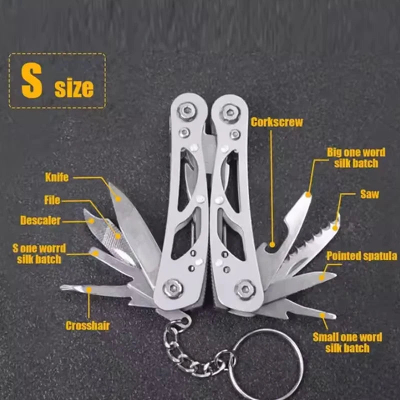 Tactical Multi-purpose repair,Mini portable folding pliers,folding multitool pocket knife pliers outdoor hunting survival rescue