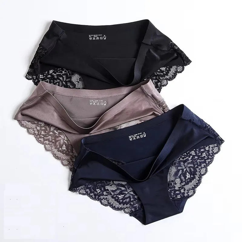 1/3/4/5Pcs New Arrival Low Rise Ladies Sexy Lace Panty Underpants Panties For Women Lingerie Cotton Briefs