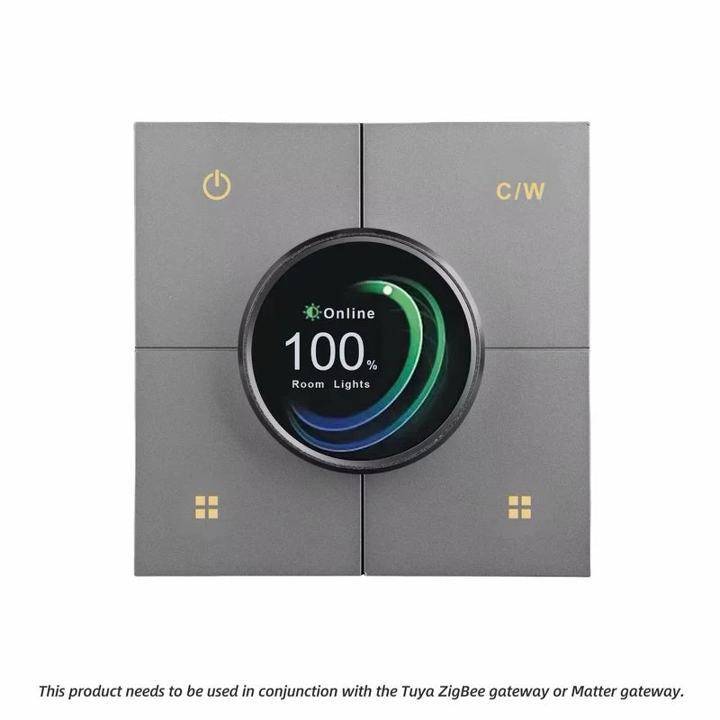 [2025] X3 Tuya Smart Knob Dimming Switch, Zigbee Dual Relay Version | Timer Switch | Knob Light Dimming | Mobile Phone Control