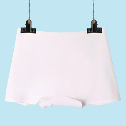 Women's Ice Silk Seamless Underwear Cotton Crotch Boxer Shorts Ladies Pants Four Corners Anti-empty Summer Thin Section