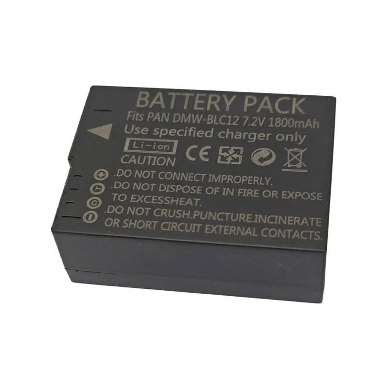 DMW-BLC12 DMW-BLC12E High Quality Camera Battery for Panasonic DMC-GH2S FZ3 G95 G85 G80 G5 G6 G7 GX8 FZ200 FZ300 FZ2500 FZ1000