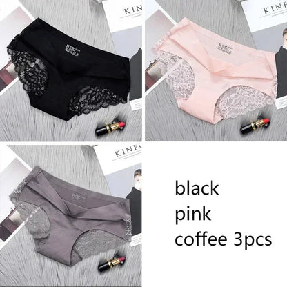 1/3/4/5Pcs New Arrival Low Rise Ladies Sexy Lace Panty Underpants Panties For Women Lingerie Cotton Briefs