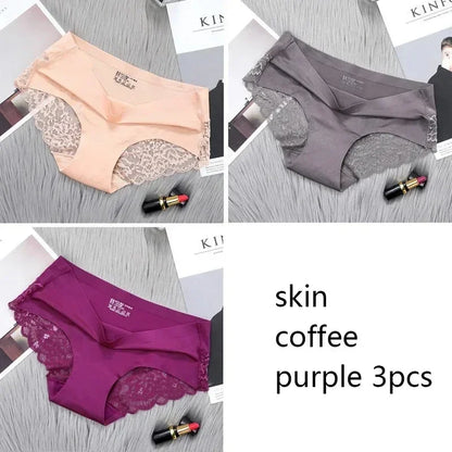 1/3/4/5Pcs New Arrival Low Rise Ladies Sexy Lace Panty Underpants Panties For Women Lingerie Cotton Briefs