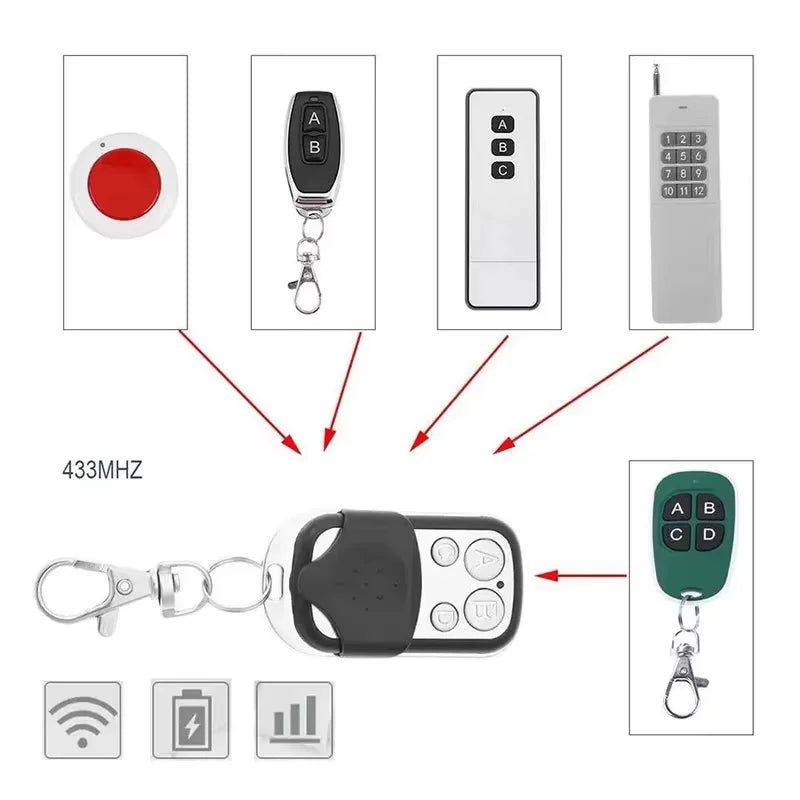 【Universal Remote Cloner】One-Click Copy for Garage Door/Car Key/Gate Remotes – Universal Type, Easy Pairing