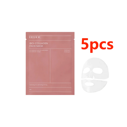 1/4/10PCs Bio Collagen Face Mask Shrink Pores Deep Hydrating Overnight Mask Moisturizing Refreshing Brightening Face Skin Care