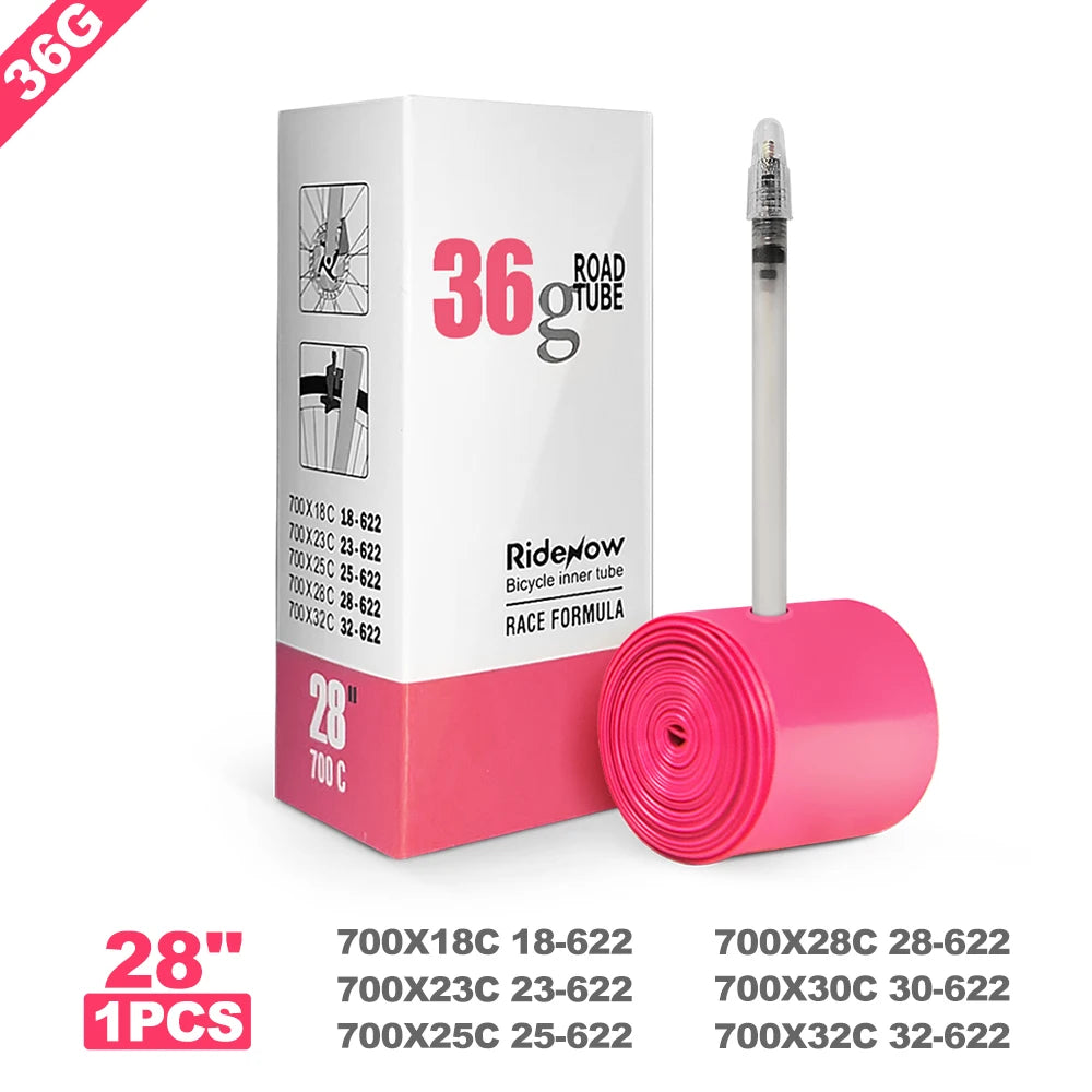 WEST BIKING Bicycle Inner Tube Lightweight TPU 700X23 25 28C Road Bike Tire Pneumatic Tire 65mm Presta Valve Bike Accessories