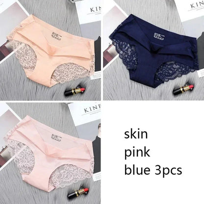 1/3/4/5Pcs New Arrival Low Rise Ladies Sexy Lace Panty Underpants Panties For Women Lingerie Cotton Briefs