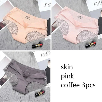 1/3/4/5Pcs New Arrival Low Rise Ladies Sexy Lace Panty Underpants Panties For Women Lingerie Cotton Briefs