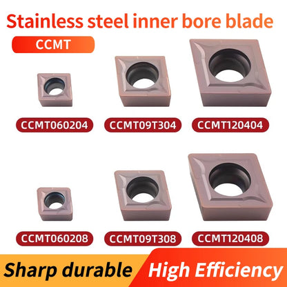 VOKET CNC boring insert CCMT060204/09T308 LF6018 stainless steel inner hole diamond insert