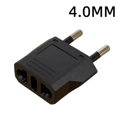 1-100pcs 4.0/4.8mm EU Plug Adapter EU US Israel To Euro KR BR Brazil Plug Converter American Travel Power Adapter Plug Socket