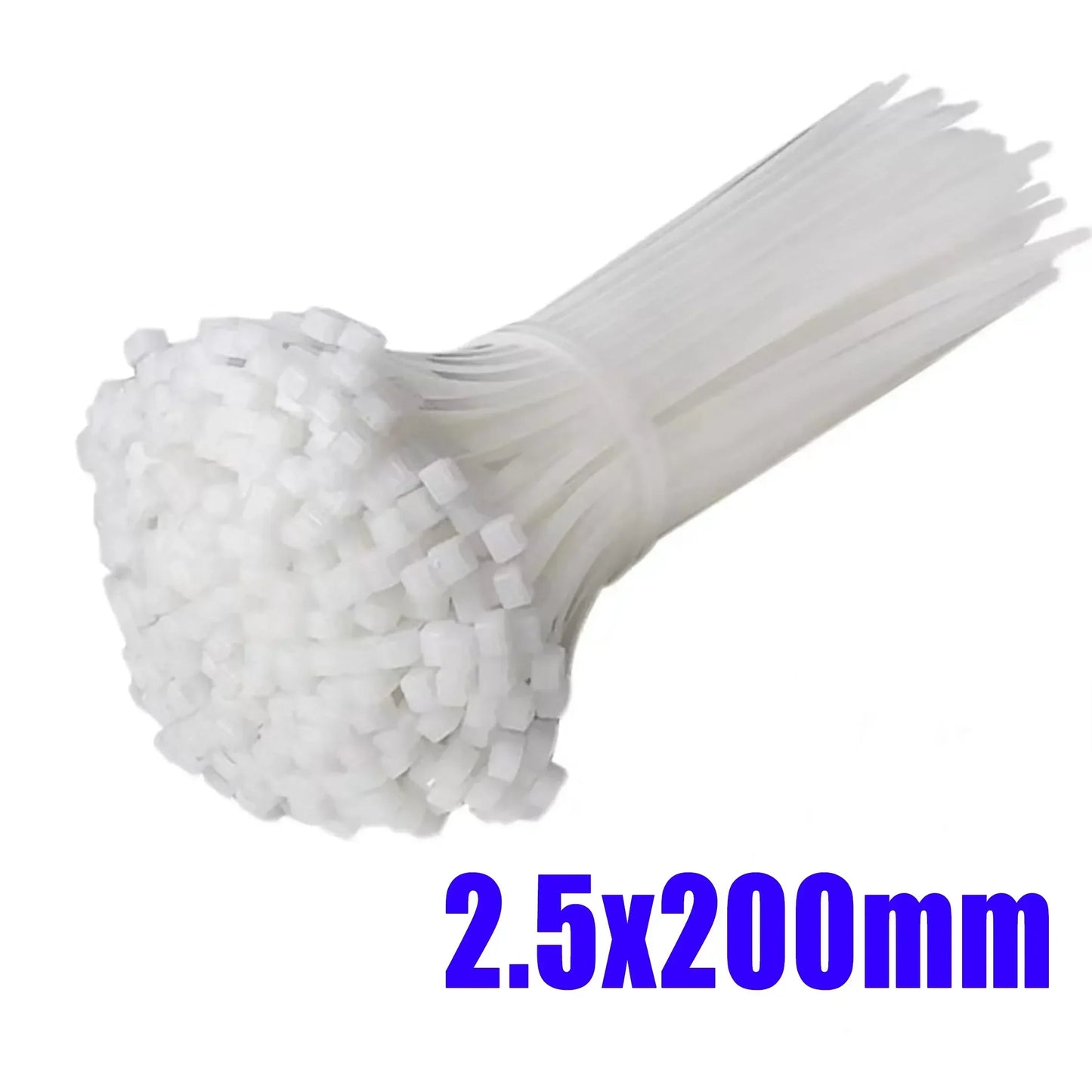10-1000 pcs plastic clamping collar rilsan Cable ties clamp greenhouse plastic clamps self-tightening plastic necklace belts