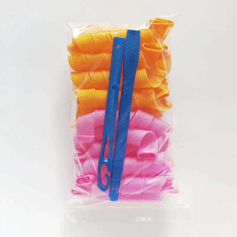 10/12/18pcs Heatless Hair Curles No Heat Hair Volume Curles Rollers Night Hair Curlers Soft Sleeping Rolller Curling Hairs Tools