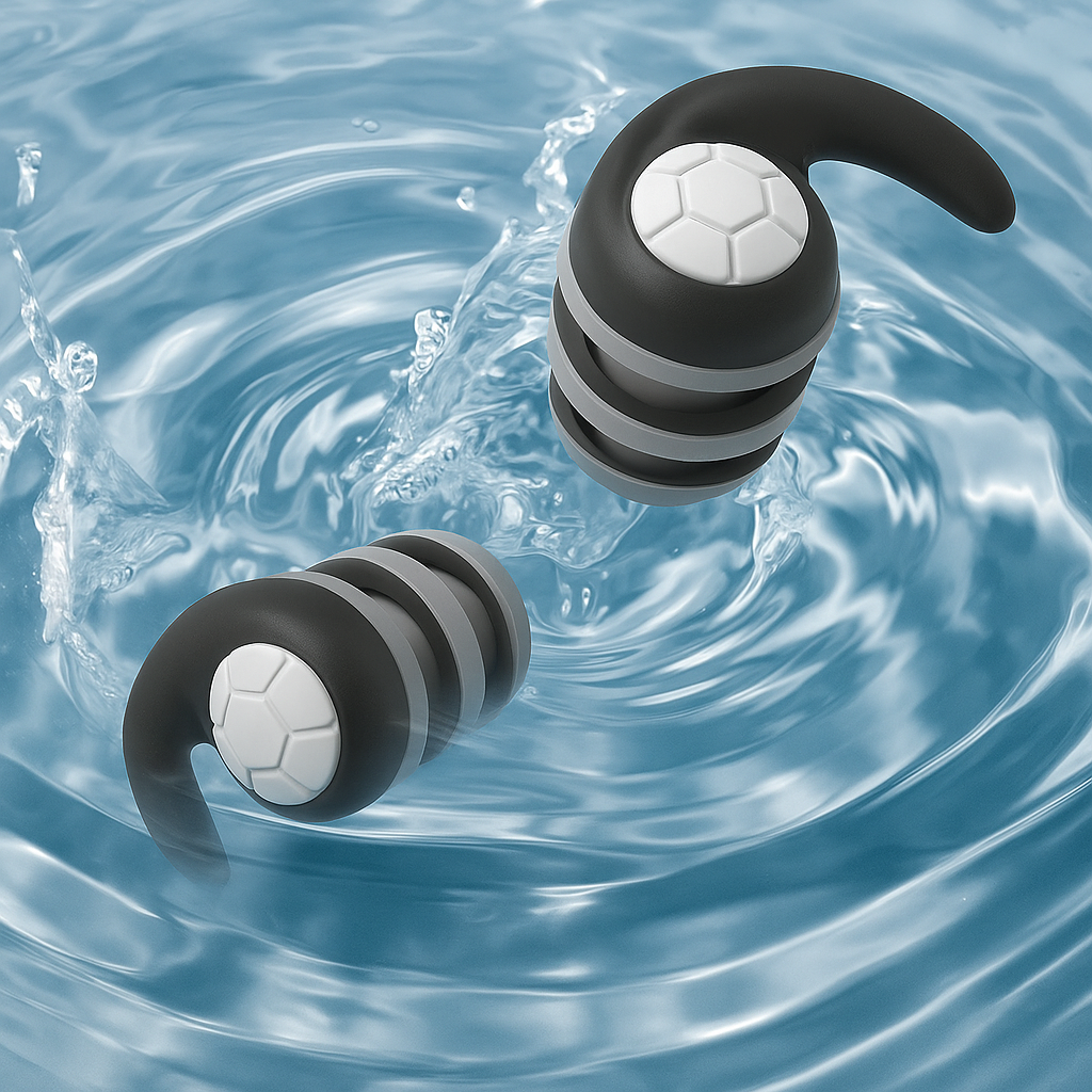 1 Pair Soft Silicone Earplugs - Noise Canceling, Waterproof, Comfortable Fit, for Sleep, Swimming, Creating a Silent Environment