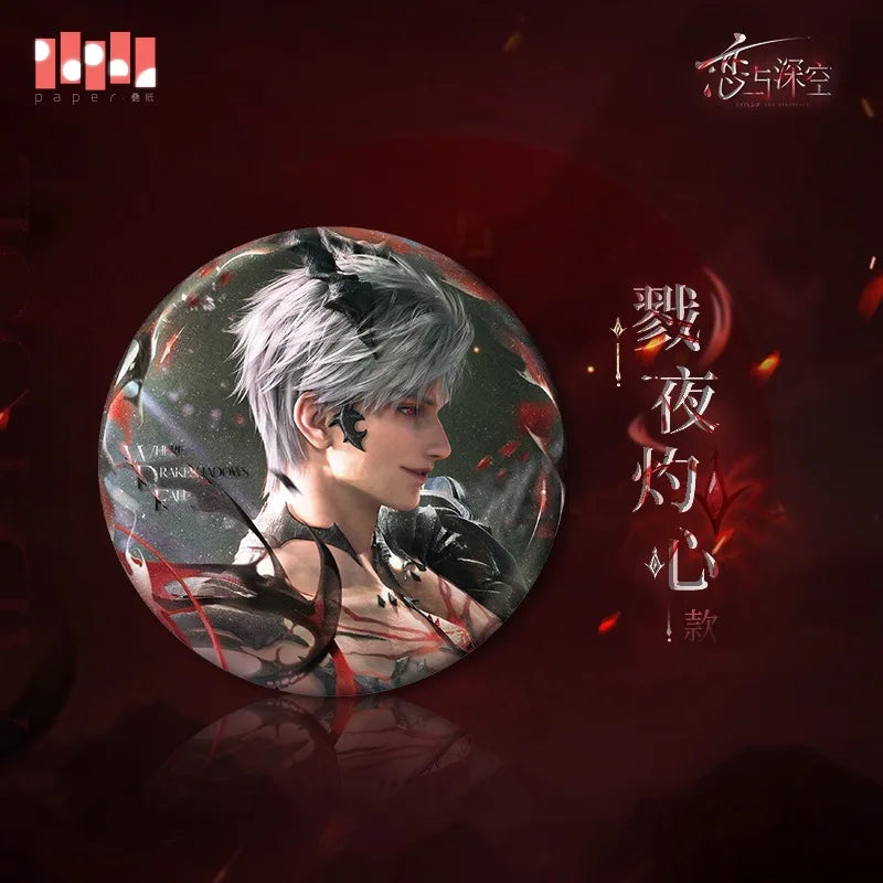 [Official Merchandise] Game Love and Deepspace Cosplay Sylus Abysm Sovereign Silk Scarf Acrylic Plaque Badge Hair Band in Stock