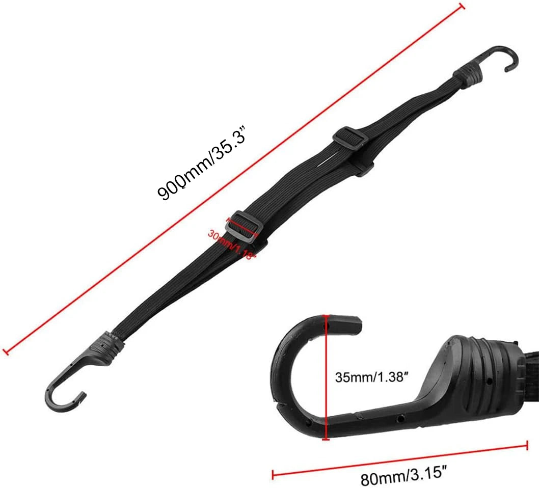 Universal 60cm Motorcycle Luggage Strap Moto Helmet Gears Fixed Elastic Buckle Rope High-Strength Retractable Protective