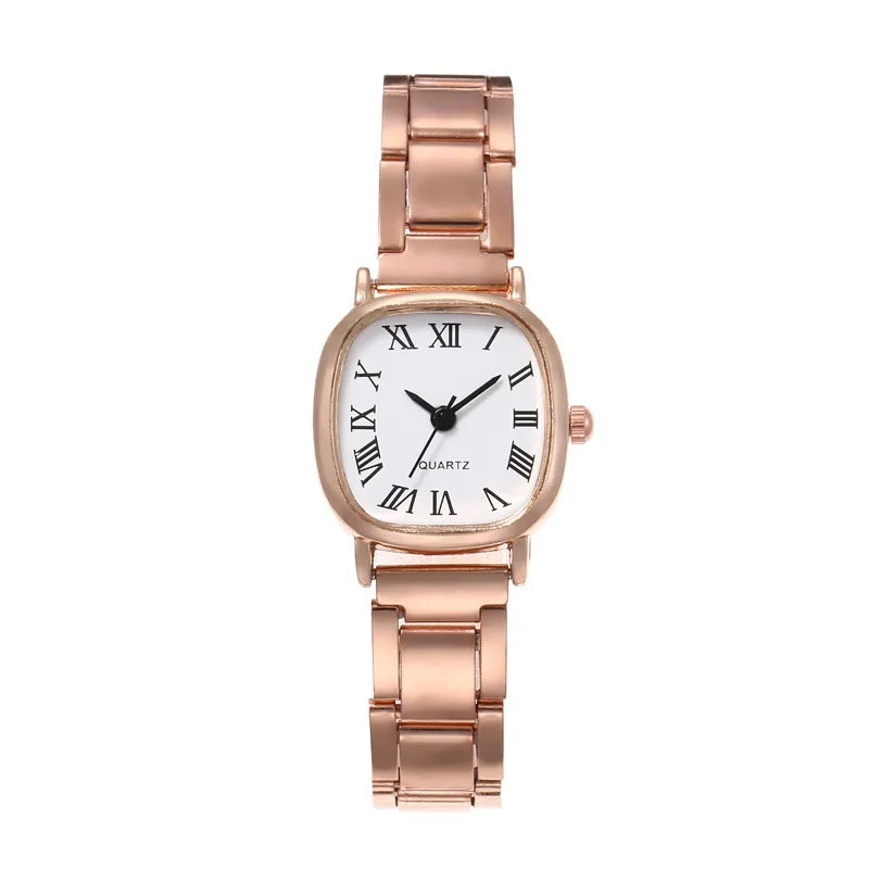 Women's Watch Light Luxury Simple Temperament Retro Small and Simple Women's Steel Belt Quartz Watch can be customized