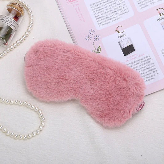 Sleeping Mask Sleeping Blindfold Soft Plush Eye Masks Cute Love Cloud Eye Cover Plush Mask Eyepatch Nap Health Eye Cover