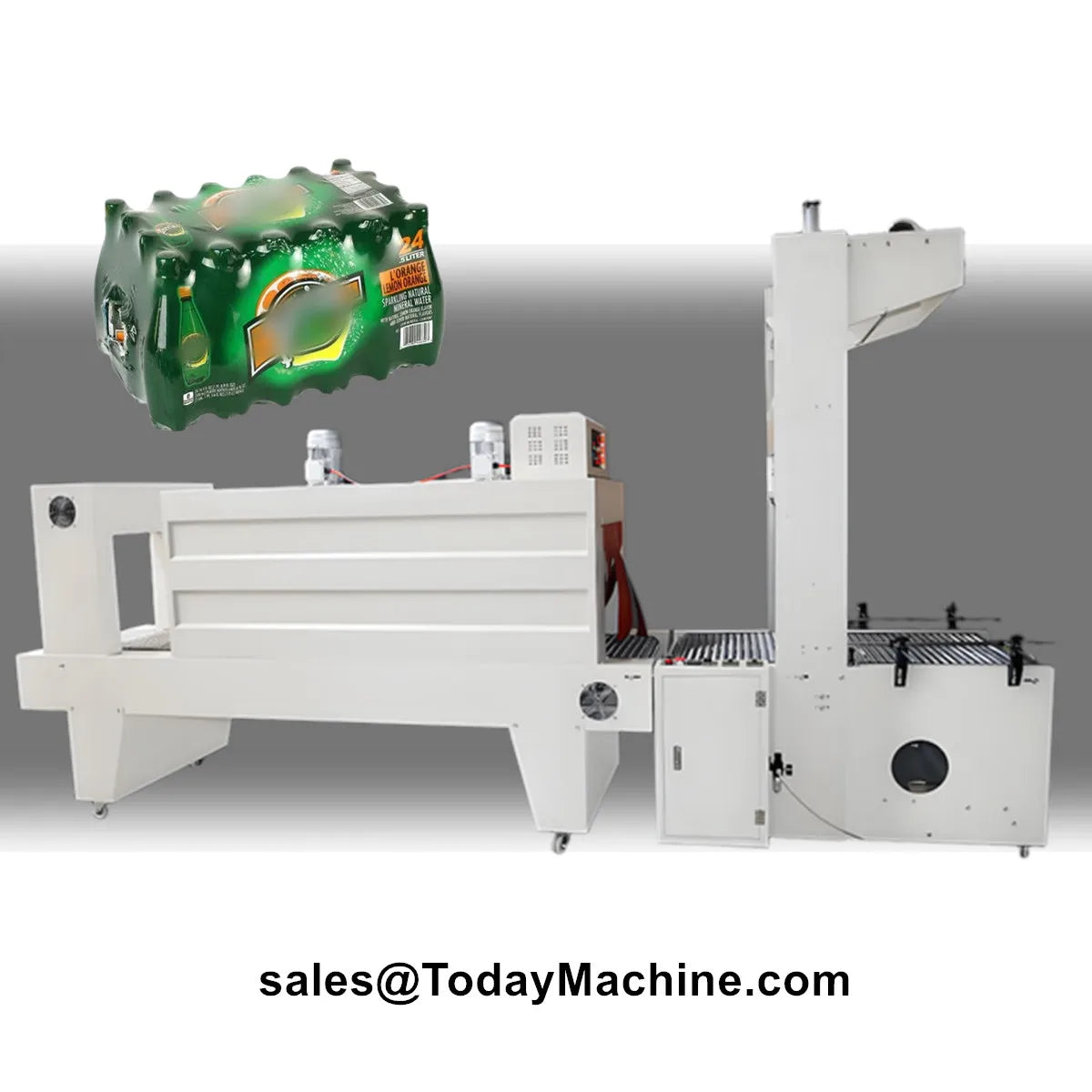 Automatic PE Film Shrink Wrapping Packing Machine for 12 Packs Bottle Water Cans Boxes