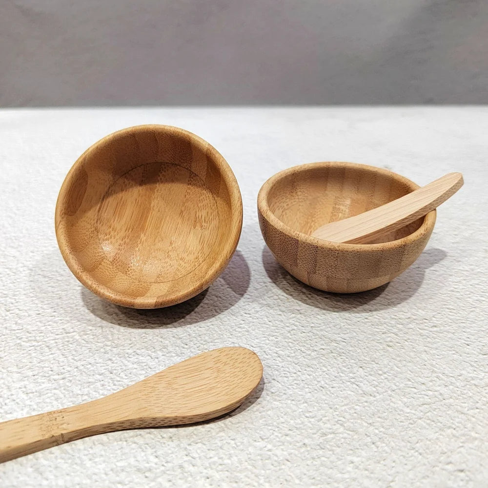 1/2/3Pcs DIY Facial Mask Kit for Women Face Mask Bamboo Bowl Mixing Stick Spoon Scraper Cosmetic Self-made Beauty Skin Care Tool