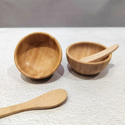 1/2/3Pcs DIY Facial Mask Kit for Women Face Mask Bamboo Bowl Mixing Stick Spoon Scraper Cosmetic Self-made Beauty Skin Care Tool
