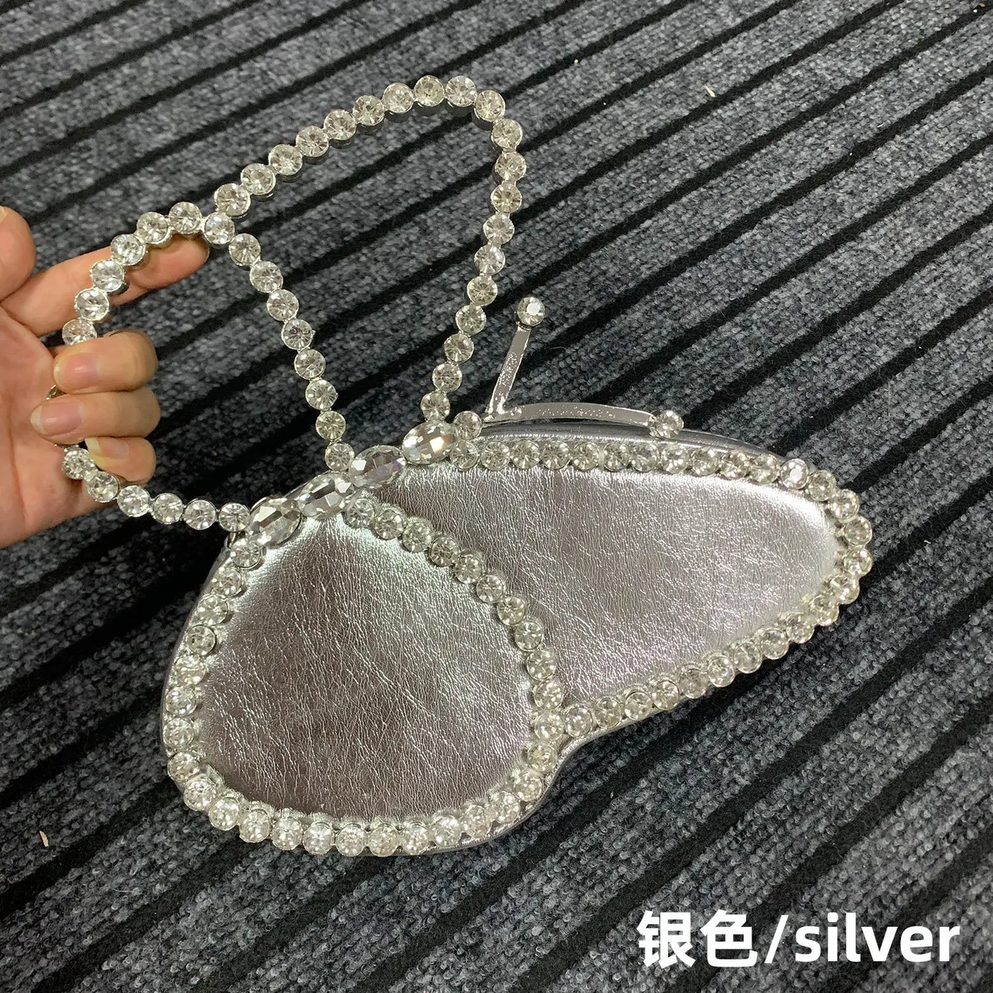 Women's Clutches Fashion Party Rhinestone Butterfly Shape Mini Handbag