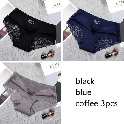 1/3/4/5Pcs New Arrival Low Rise Ladies Sexy Lace Panty Underpants Panties For Women Lingerie Cotton Briefs
