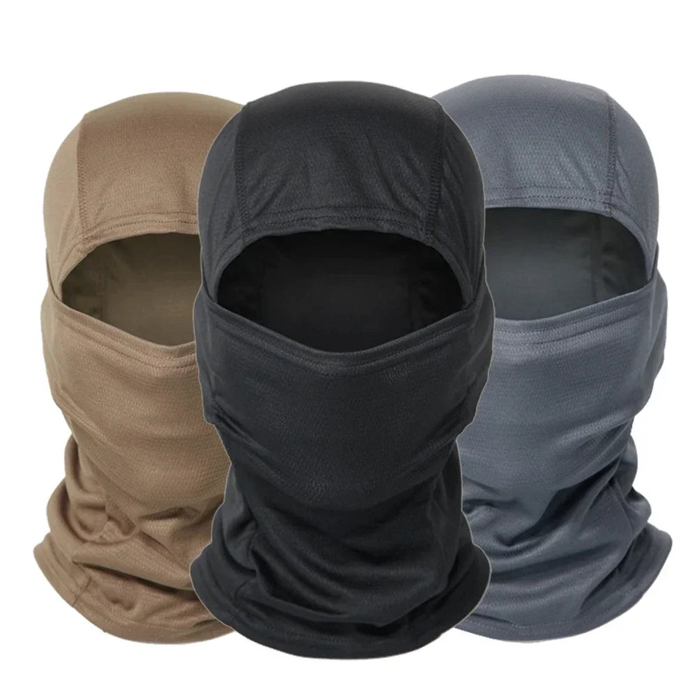 Balaclava militar táctico para bicicleta, a prueba de viento, máscara facial completa, al aire libre, caza, senderismo, cabeza