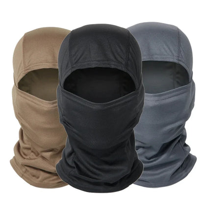 Balaclava militar táctico para bicicleta, a prueba de viento, máscara facial completa, al aire libre, caza, senderismo, cabeza