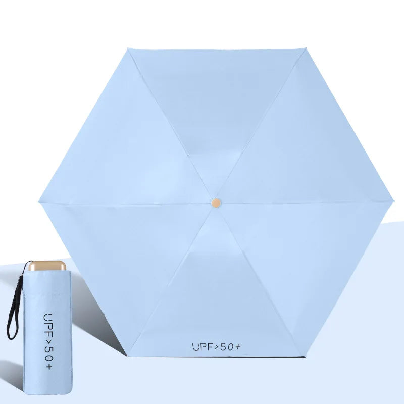 Xiaomi UPF50+ Umbrella Mini Pocket Sun Shade Umbrella Portable Vinyl Folding Rain Travel Umbrella UV Protection Parasol Capsule