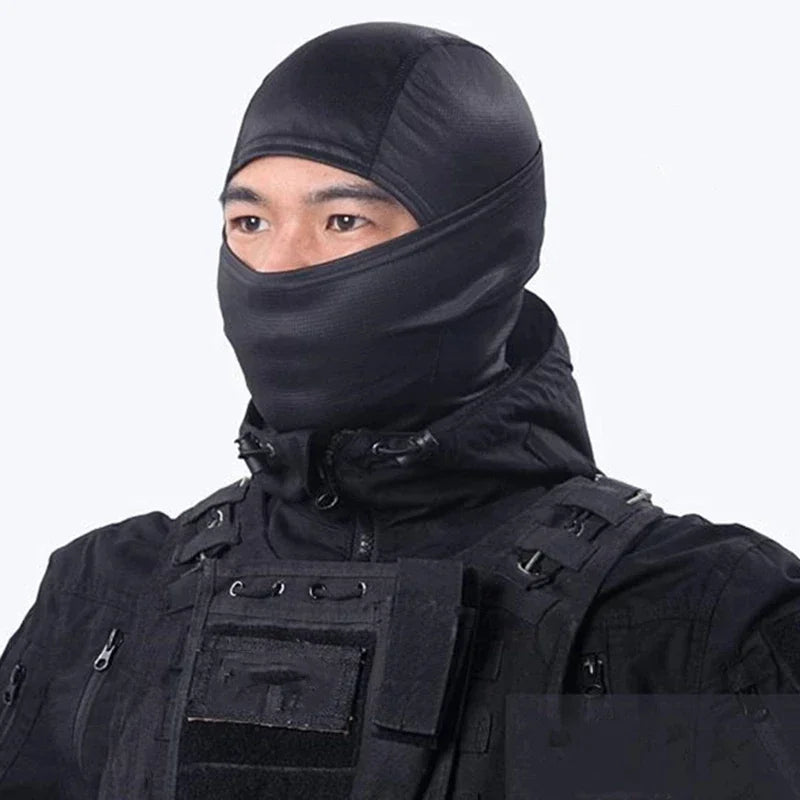 Balaclava militar táctico para bicicleta, a prueba de viento, máscara facial completa, al aire libre, caza, senderismo, cabeza