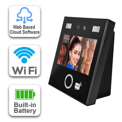 Zc01 Wholesale Cheap 4 Core 1.2G Backup Battery Built-in Biometric  Attendance Clock Machine