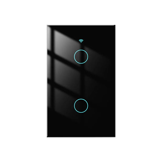 WiFi Tuya Smart Switch 1/2/3/4 Gang ,Tempered Glass Touch Panel Remote App/Voice Control,Works with Alexa/Google Assistant