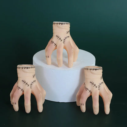 Wednesday Keychain Creative Addams PVC Hand Model Gothic Backpack Decoration Accessories Cartoon Desk Ornaments Halloween Gift