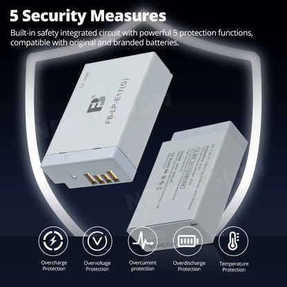 FB LP-E17 Camera battery for R50/R8/200d II/R10/RP/M6mark2/800D/760D/750D/200D/77D/M5/M3