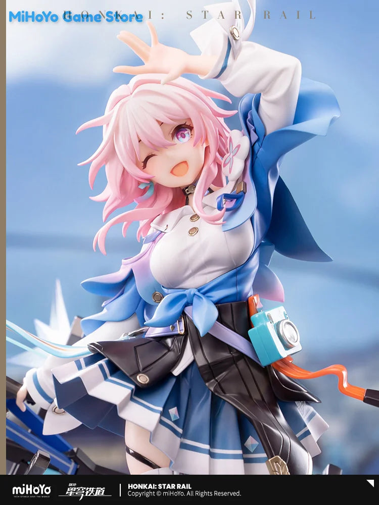 [Genuine] March 7th Figure MiHoYo Official Original Honkai Star Rail March 7th Garage Kits Action March 7th Ver.1/7 Model Gift