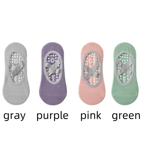 1/4pYoga socks, children's socks, cotton, professional anti slip silicone, indoor fitness, dancing, beginner Pilates sports sock