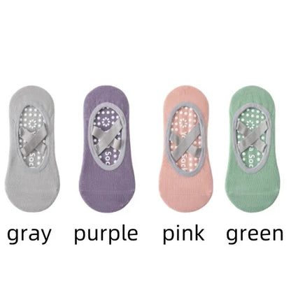 1/4pYoga socks, children's socks, cotton, professional anti slip silicone, indoor fitness, dancing, beginner Pilates sports sock